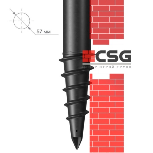 Свая винтовая СВЛНШ-57/шуруп/2000 по выгодным ценам в Санкт-Петербурге.