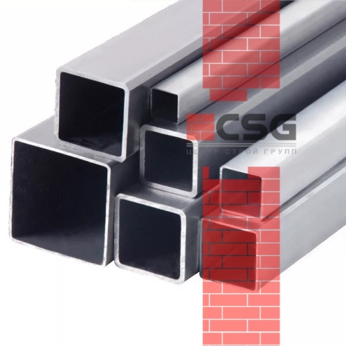 Трубы квадратные оцинкованные 20х1, длина 6 м, стенка 1