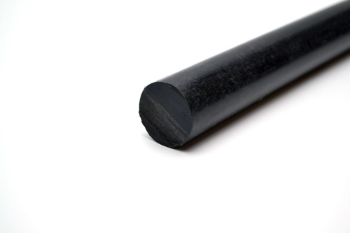 Полиацеталь черный стержень ПОМ-С Ф 30 мм (L=1000 мм, ~1,14 кг)