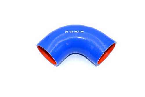 Патрубок силиконовый угловой Ф 65 мм L=100х100 мм, 90°